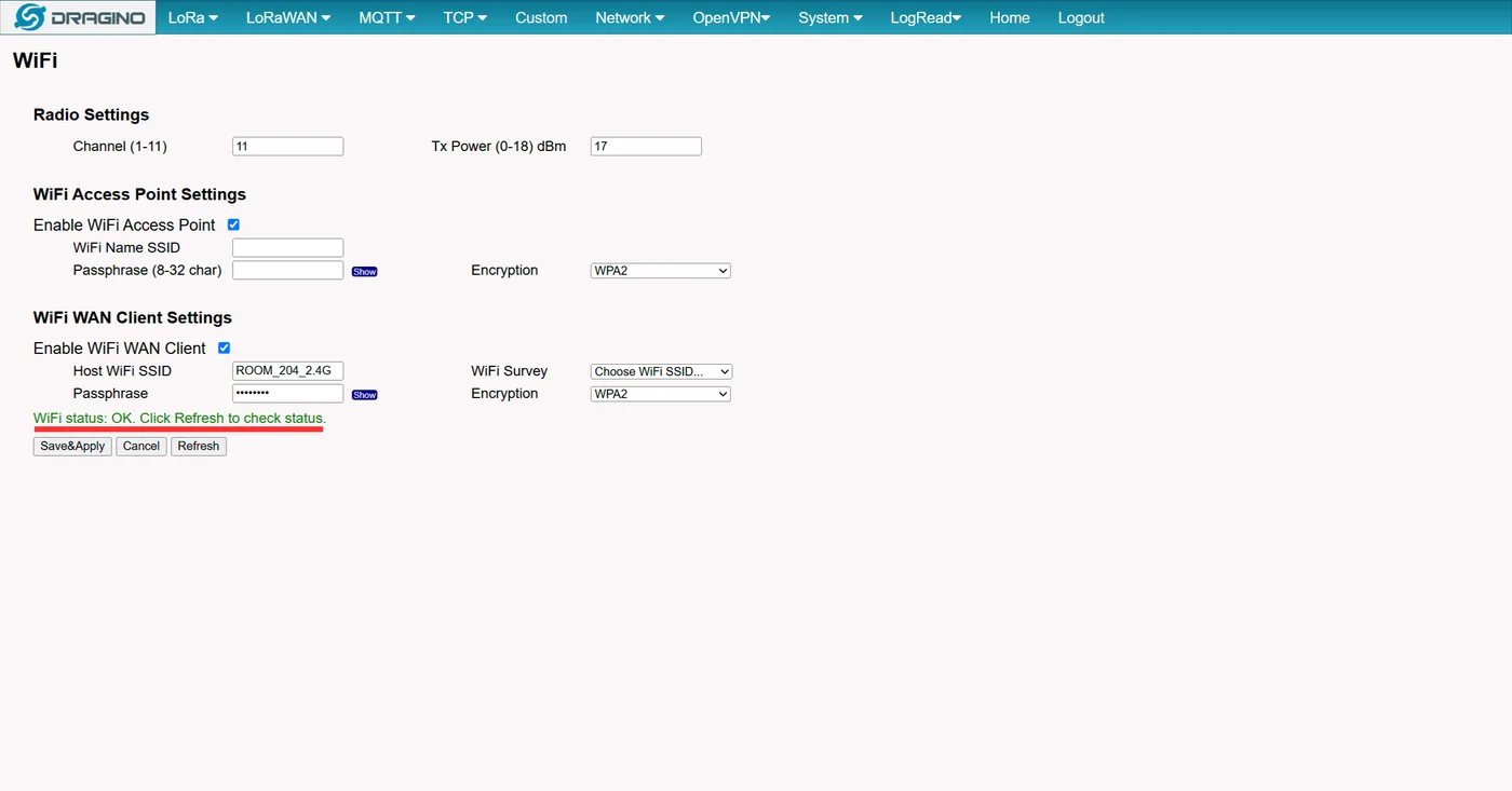 Schermafbeelding stap 4: Controleer de verbinding